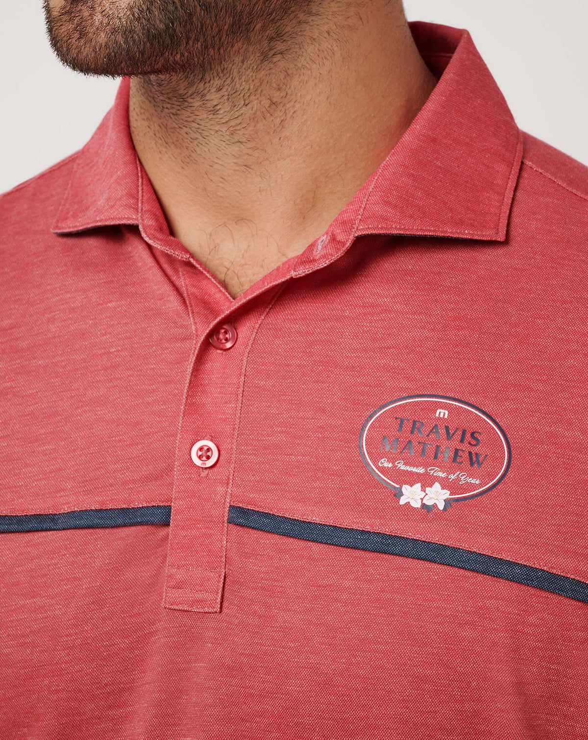 TravisMathew | Featherweight Our Favorite Time Of Year Polo - Heather Azalea