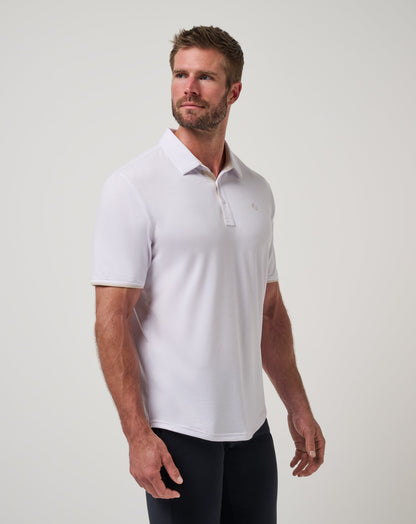 TravisMathew | Featherweight On The Grind Polo - White