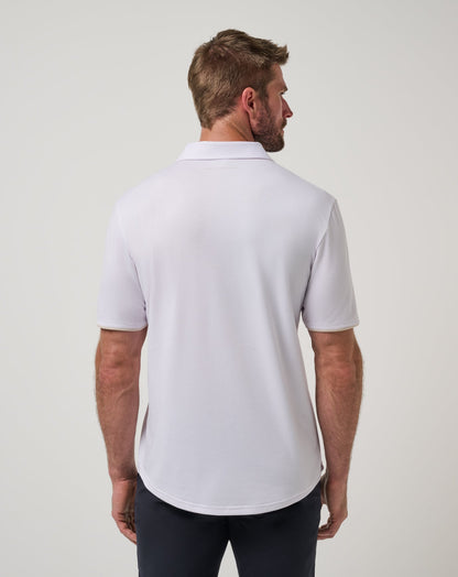 TravisMathew | Featherweight On The Grind Polo - White