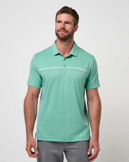 TravisMathew | Featherweight Chest Stripe Polo - Wasabi