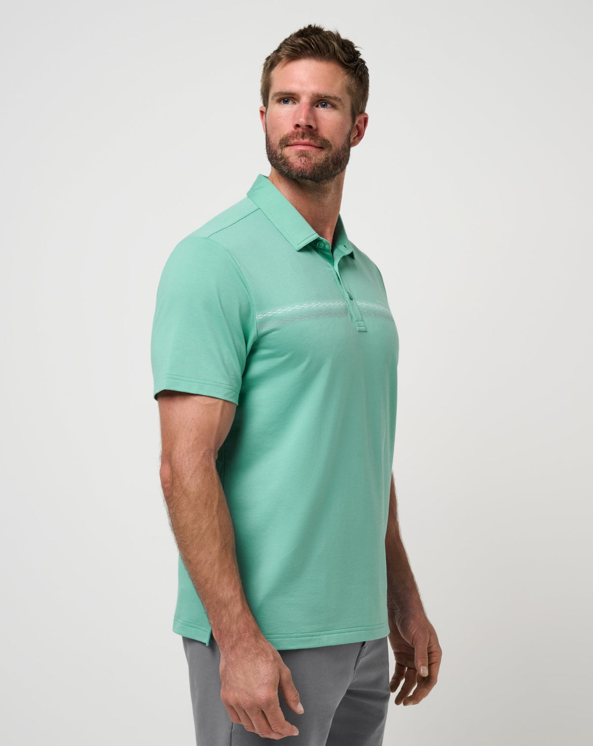 TravisMathew | Featherweight Chest Stripe Polo - Wasabi