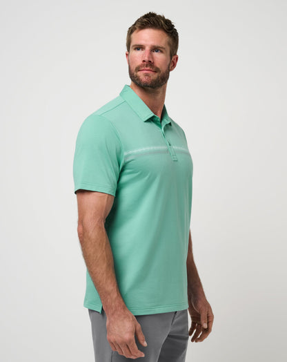 TravisMathew | Featherweight Chest Stripe Polo - Wasabi