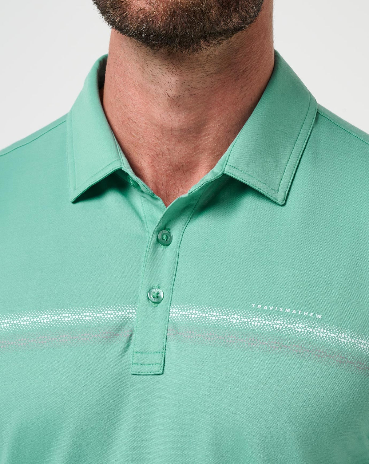 TravisMathew | Featherweight Chest Stripe Polo - Wasabi