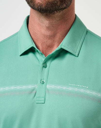 TravisMathew | Featherweight Chest Stripe Polo - Wasabi