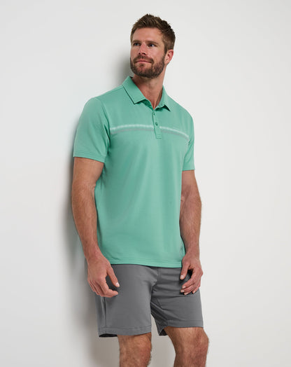 TravisMathew | Featherweight Chest Stripe Polo - Wasabi