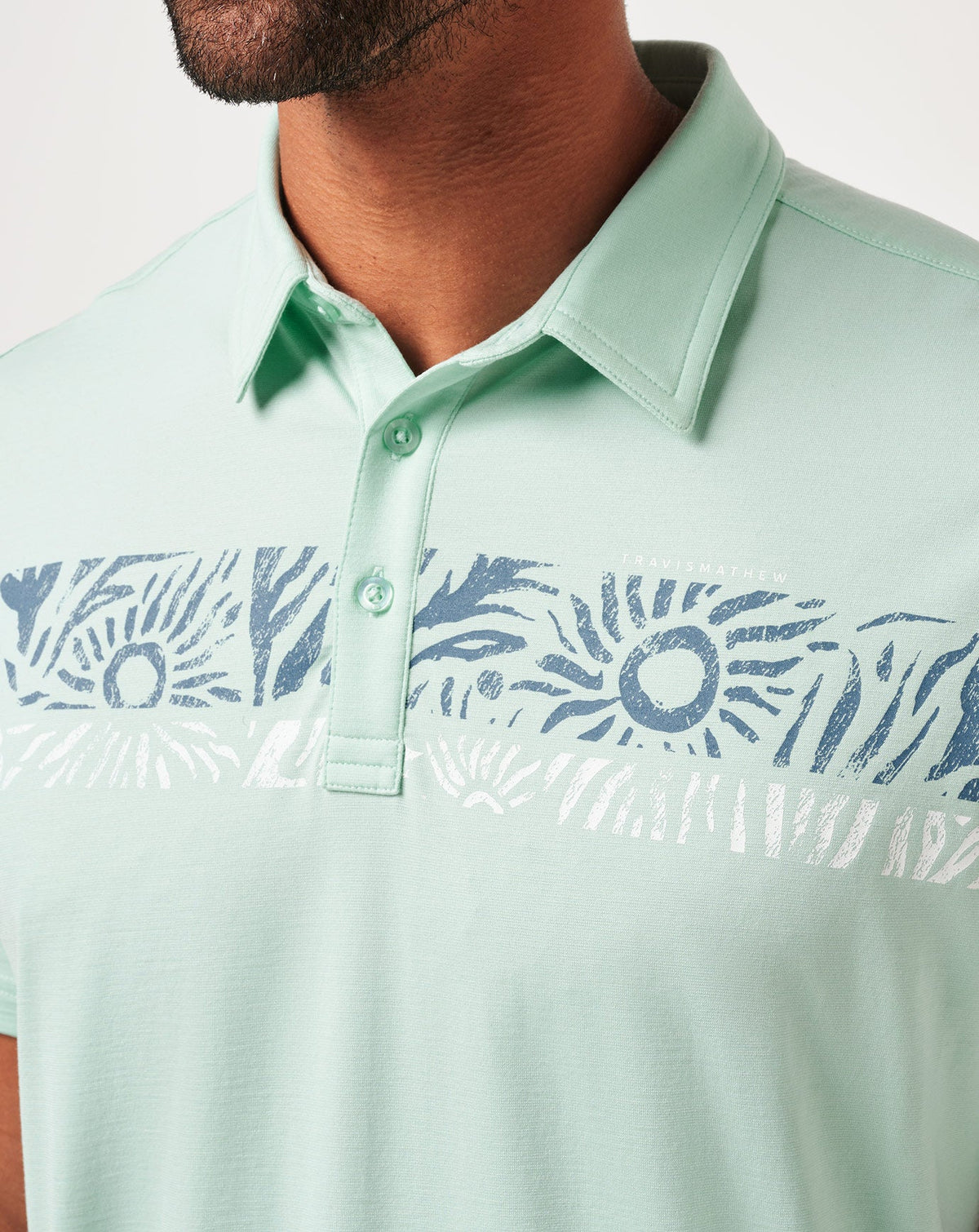 TravisMathew | Salt Rock Polo - Eggshell Blue
