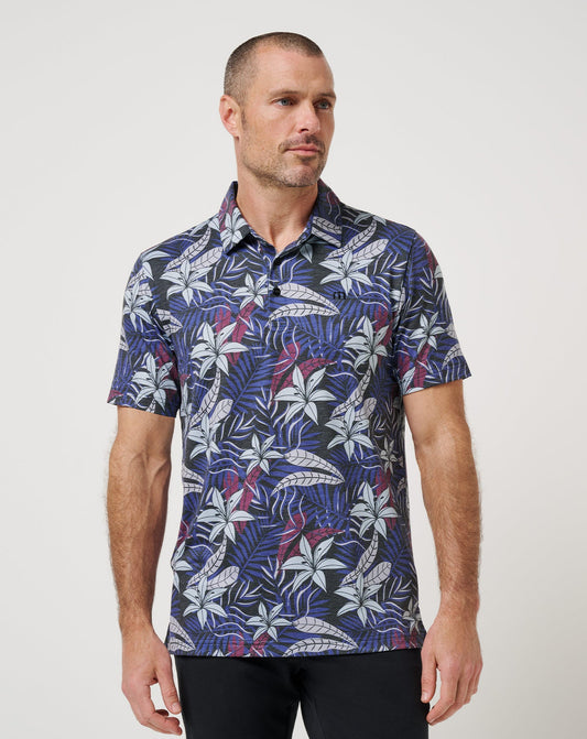 TravisMathew | Featherweight Open Bay Polo - Black