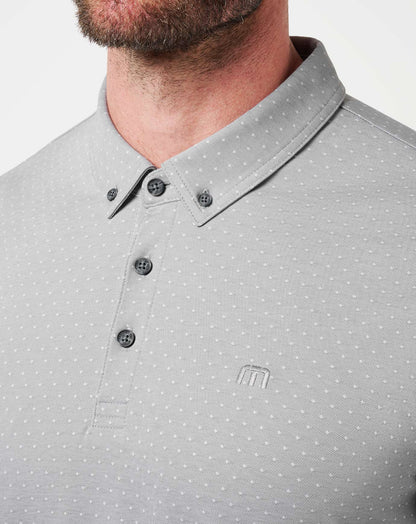 TravisMathew | Handsome Town 3.0 Polo - Heather Light Grey
