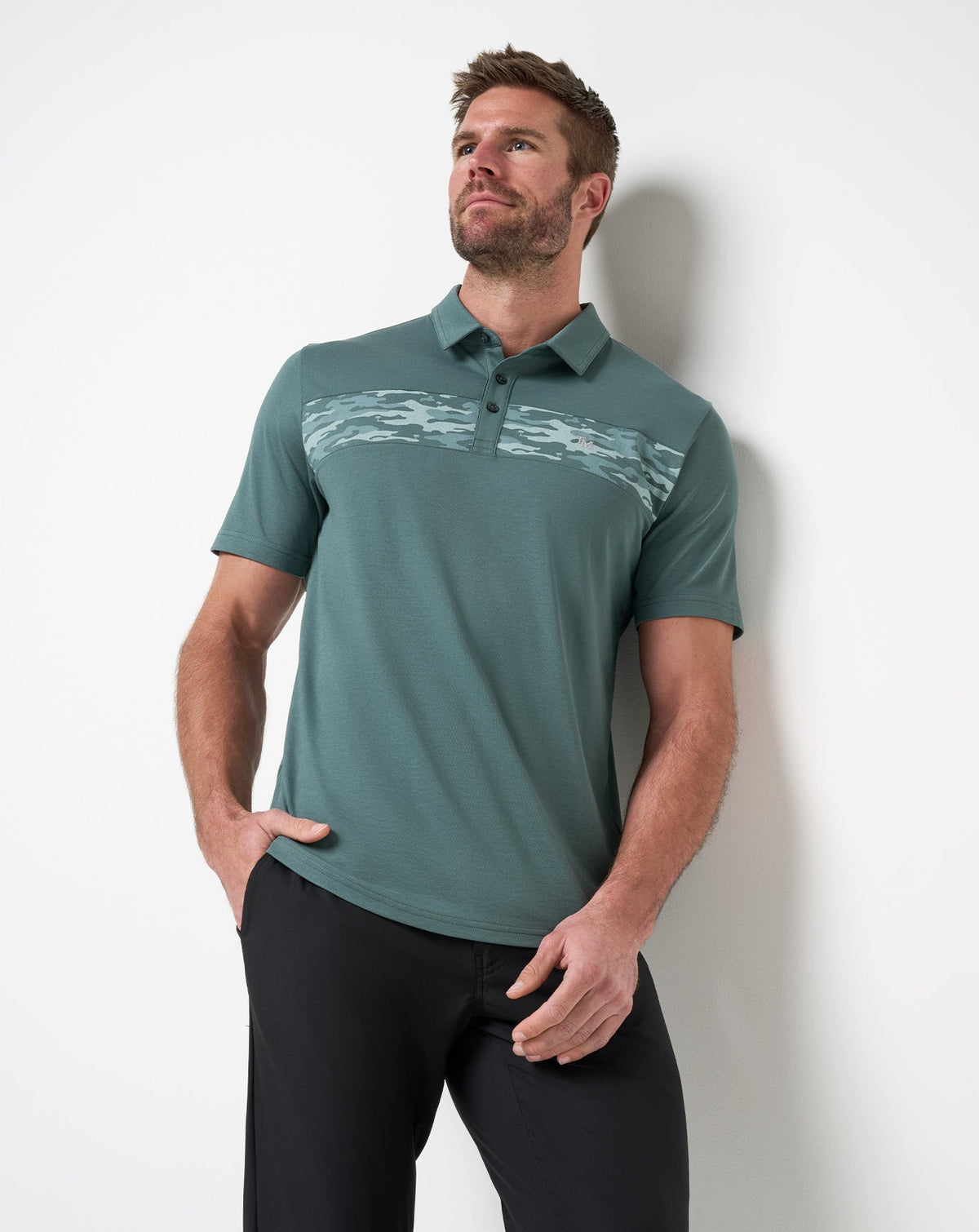 TravisMathew | Stealth Handoff Polo - Balsam Green