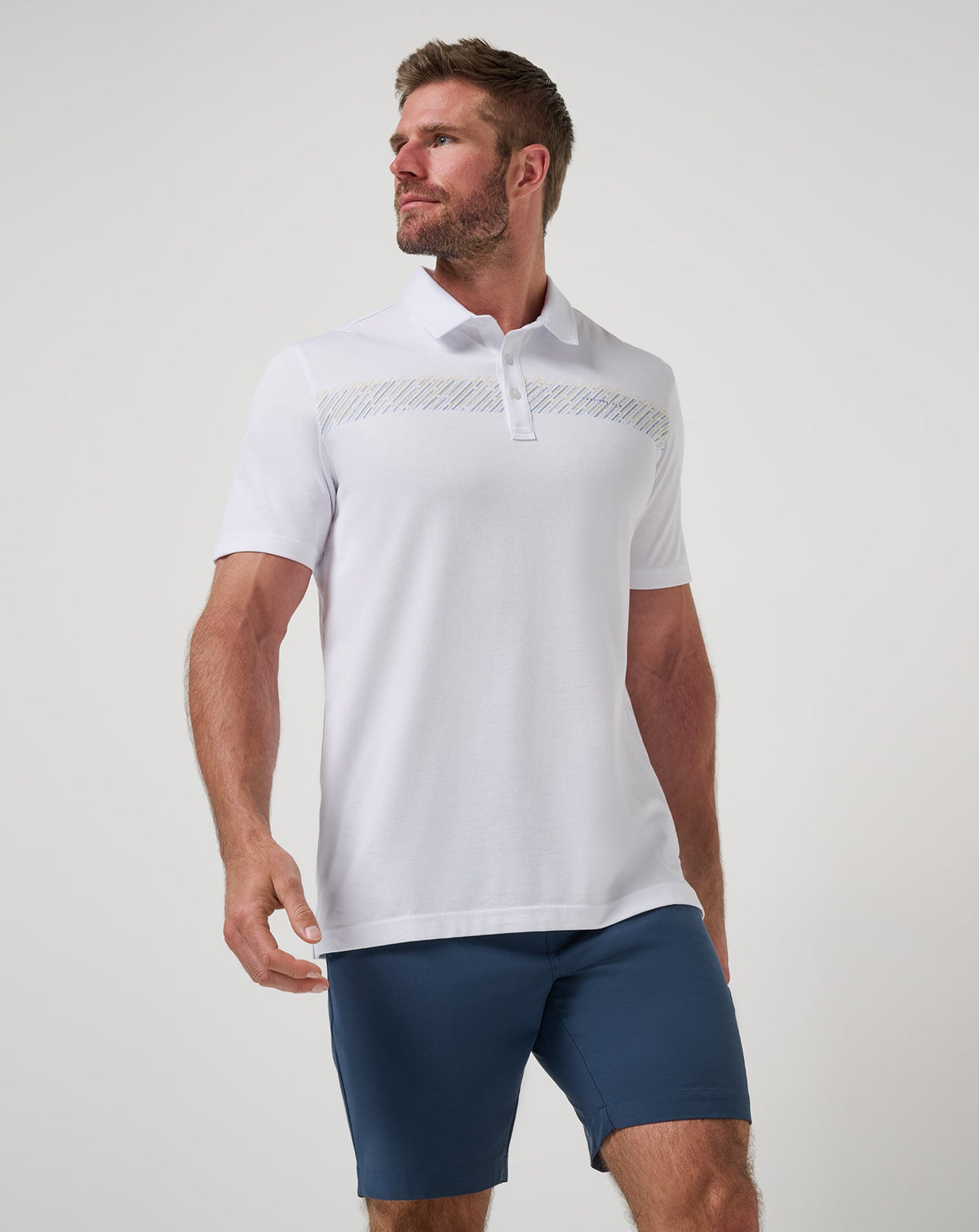 TravisMathew | Landline Polo - White