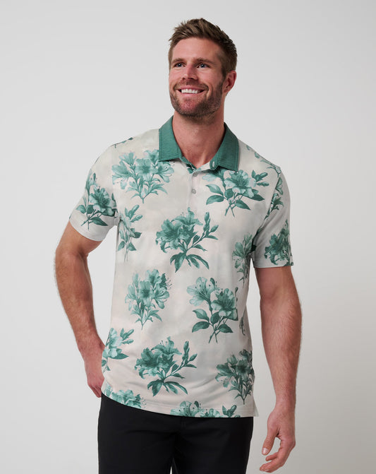 TravisMathew | Featherweight Magnolia Polo - Moonbeam