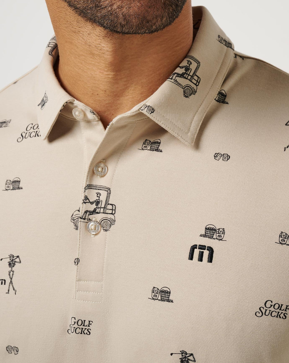 TravisMathew | Golf Sucks Polo - Italian Sand