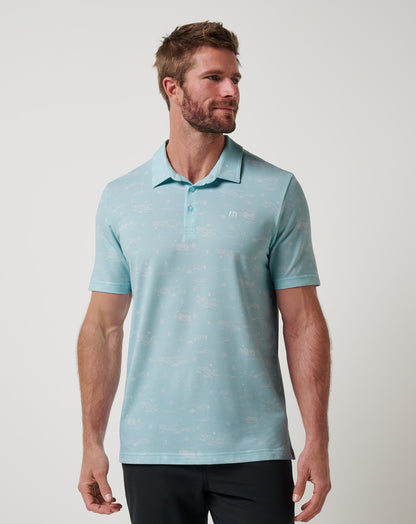 TravisMathew | Featherweight City Polo - Cory Blue