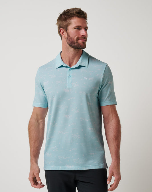 TravisMathew | Featherweight City Polo - Cory Blue