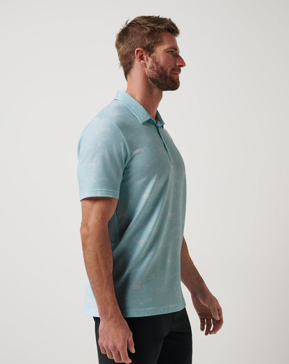 TravisMathew | Featherweight City Polo - Cory Blue