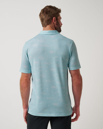 TravisMathew | Featherweight City Polo - Cory Blue