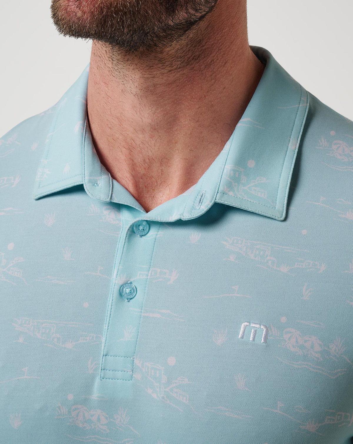 TravisMathew | Featherweight City Polo - Cory Blue