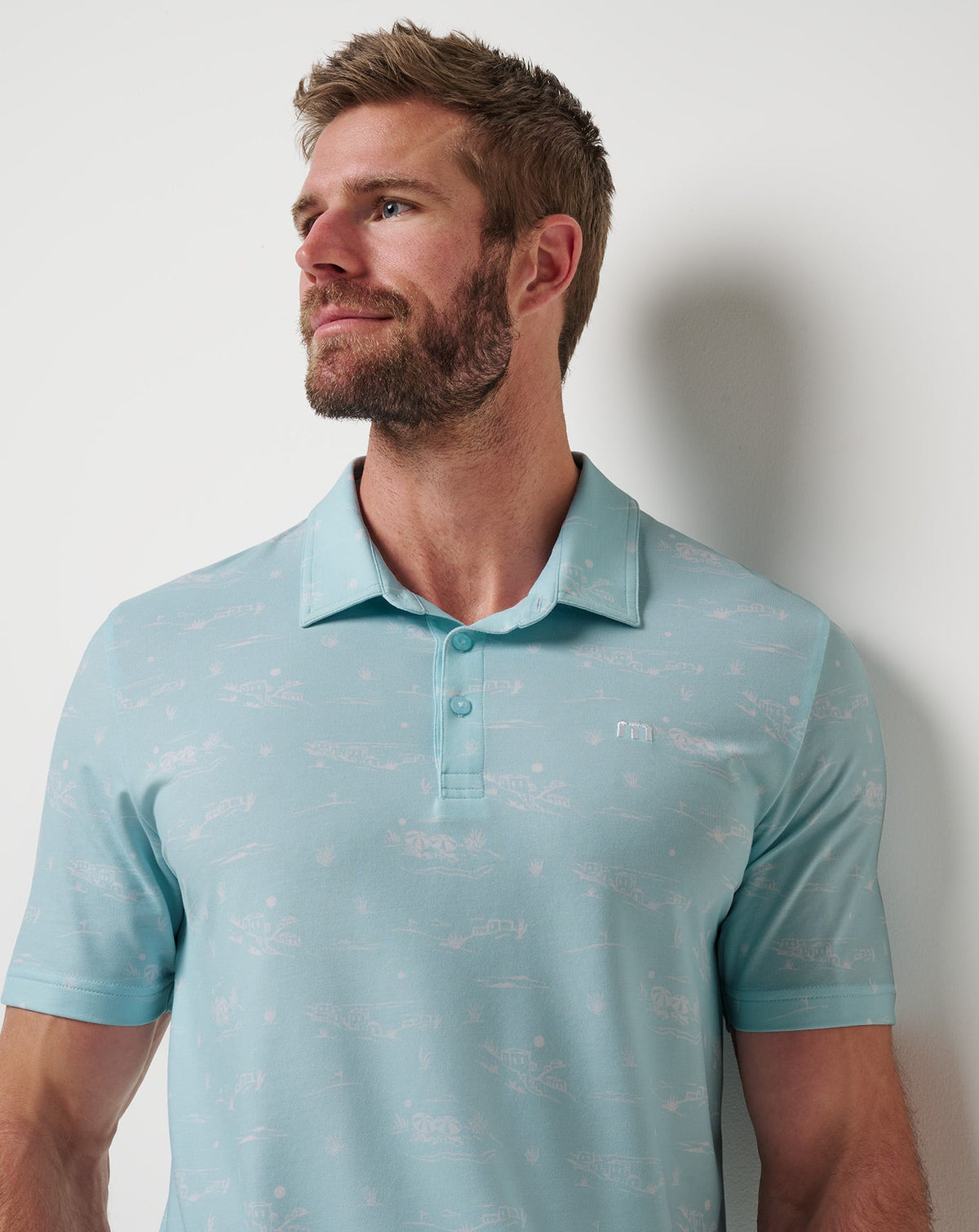 TravisMathew | Featherweight City Polo - Cory Blue