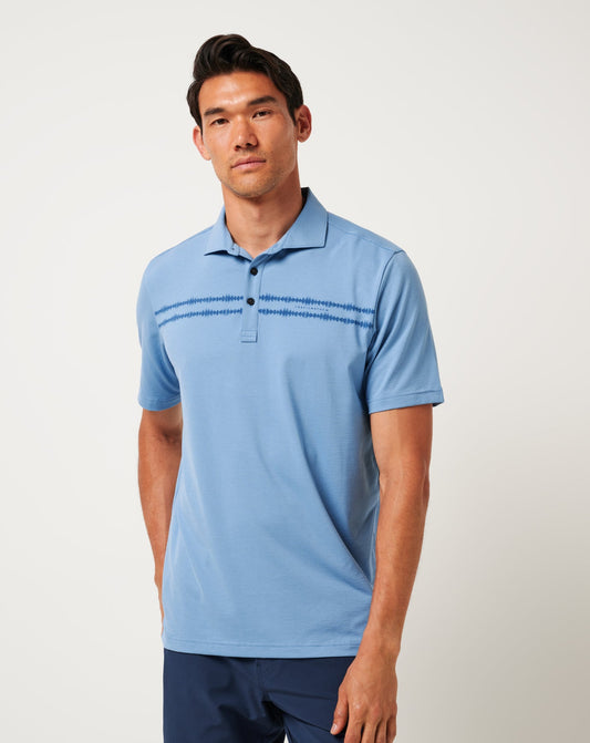 TravisMathew | Sunbeam Chest Stripe Polo - Pacific Coast