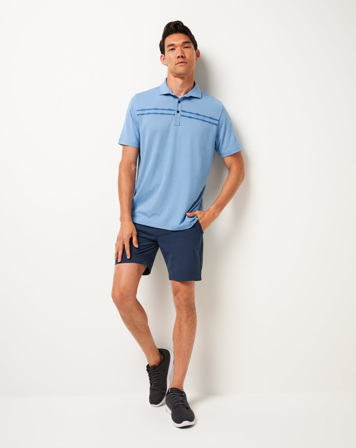 TravisMathew | Sunbeam Chest Stripe Polo - Pacific Coast