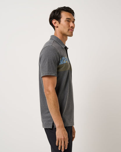 TravisMathew | Midnight Train Polo - Heather Black