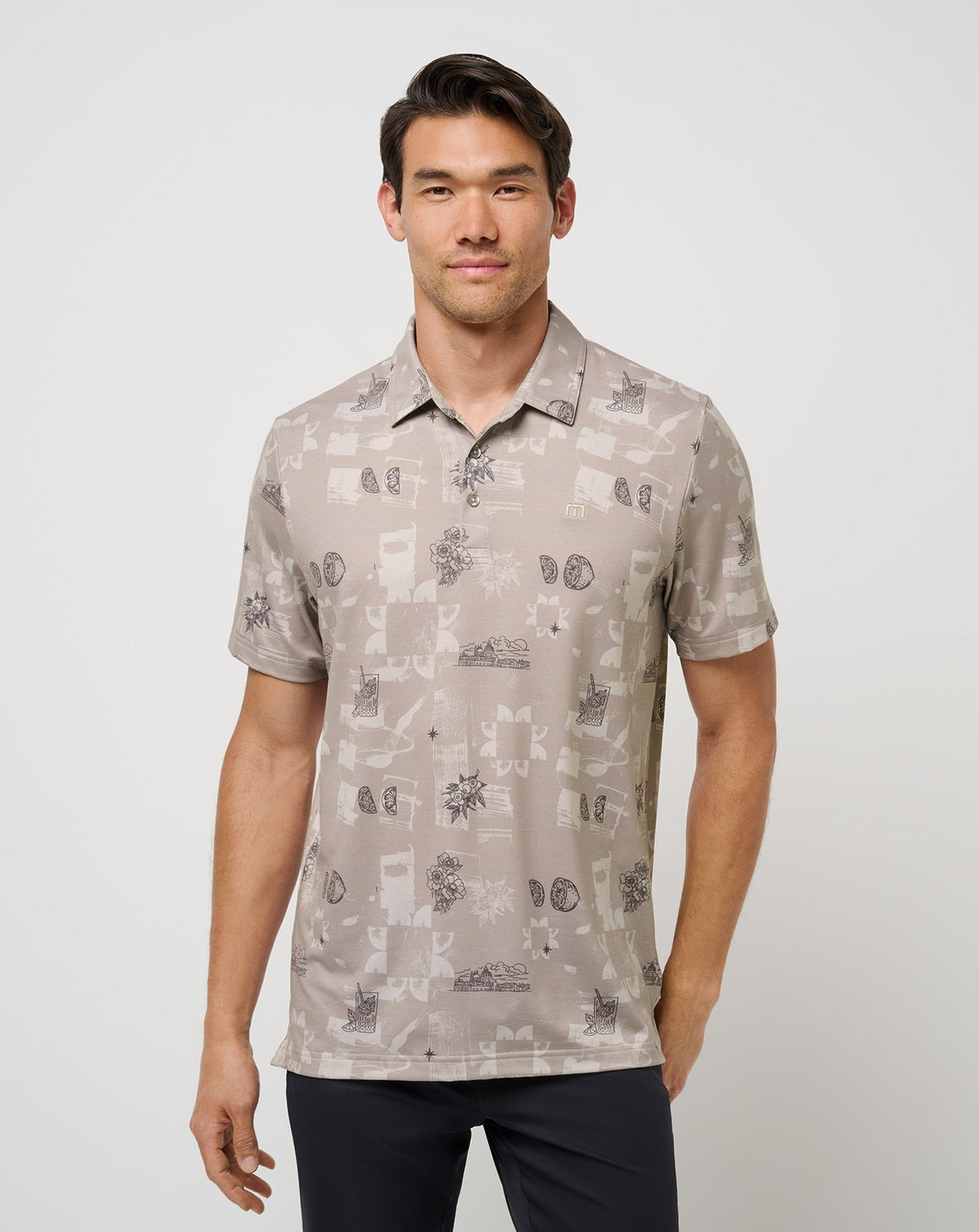 TravisMathew | Featherweight Spritz Polo - Island Fossil