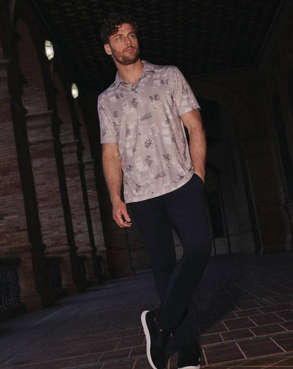 TravisMathew | Featherweight Spritz Polo - Island Fossil
