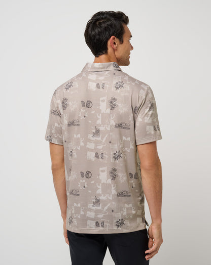 TravisMathew | Featherweight Spritz Polo - Island Fossil