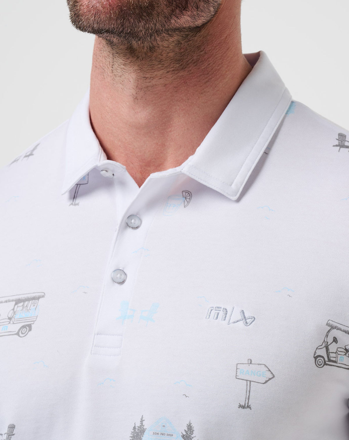 TravisMathew | Snow Chance Polo - White