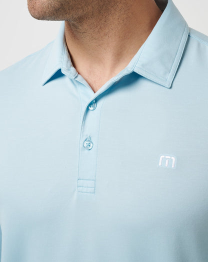 TravisMathew | Featherweight Long Sleeve Polo - Cory Blue