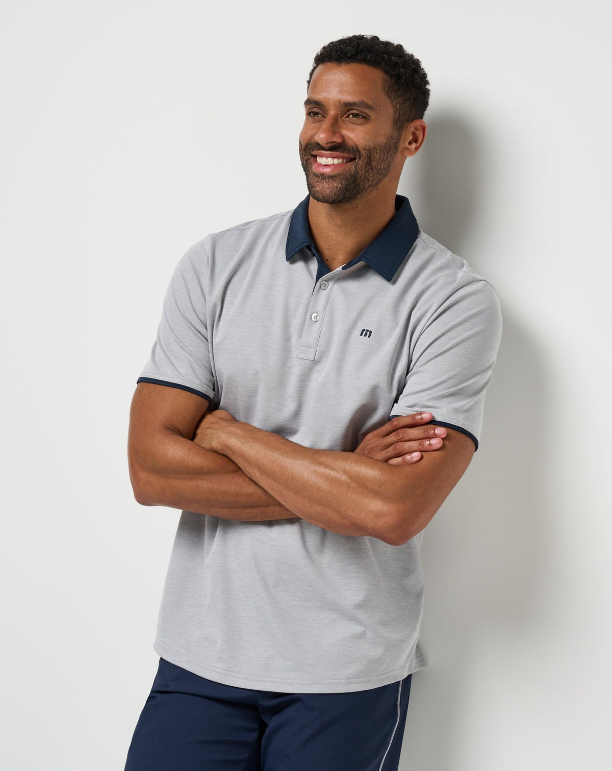 TravisMathew | Home Game Polo - Heather Light Grey