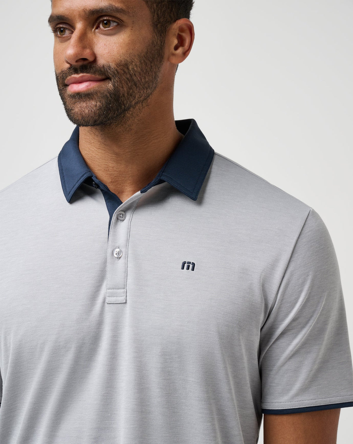 TravisMathew | Home Game Polo - Heather Light Grey