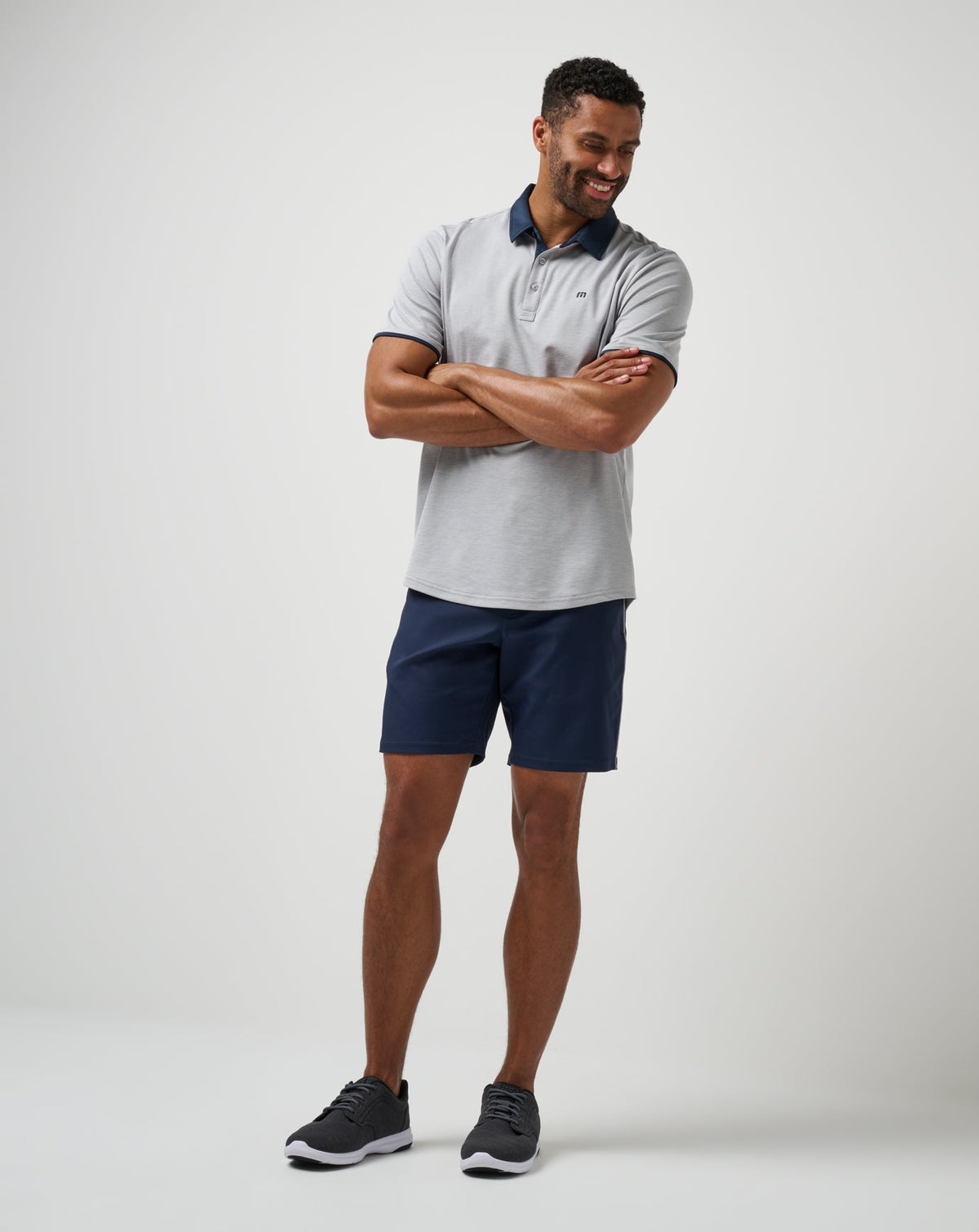 TravisMathew | Home Game Polo - Heather Light Grey