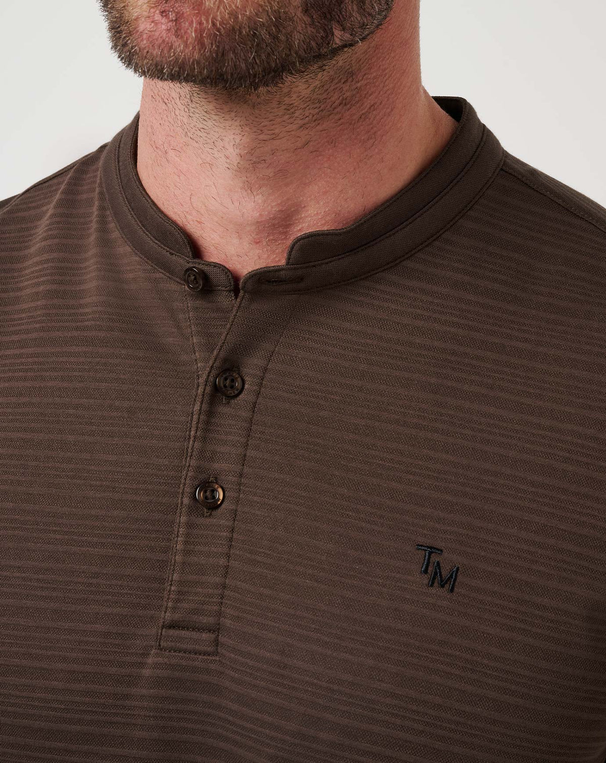 TravisMathew | Winning Record Henley Polo - Chocolate Brown