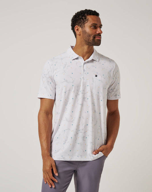 TravisMathew | Beach Town Polo - White