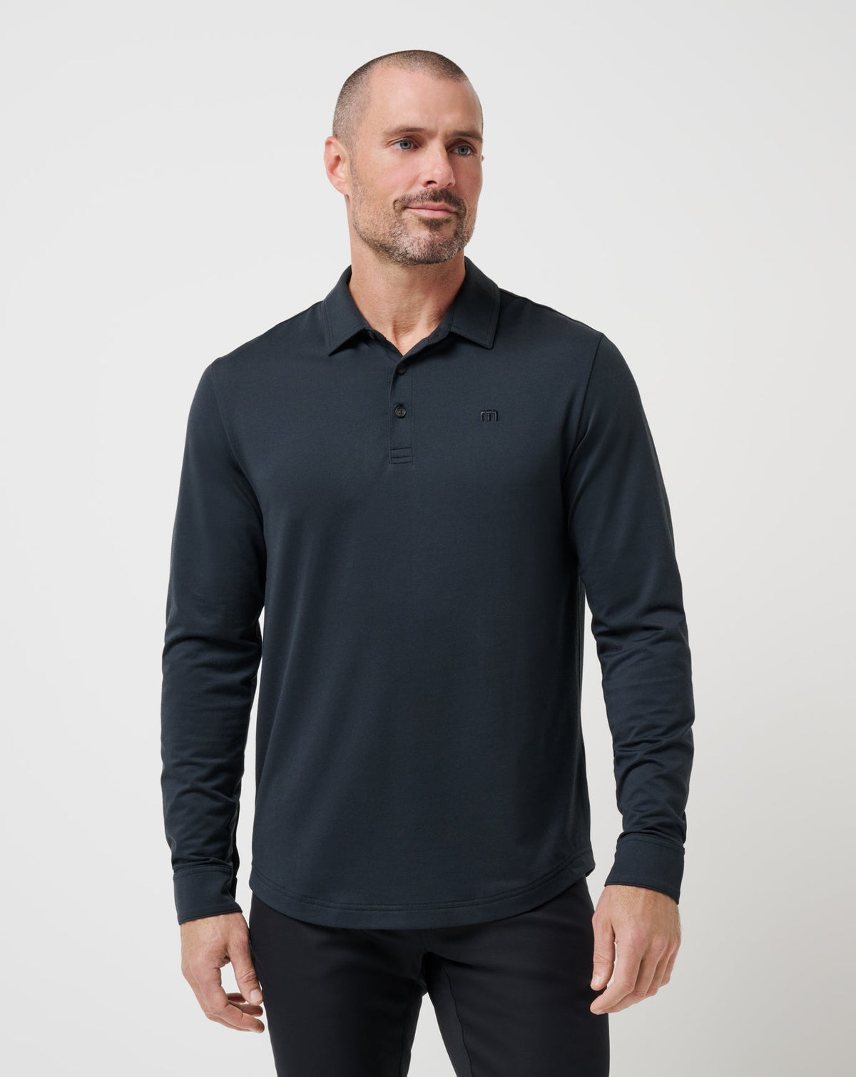 TravisMathew | Featherweight Long Sleeve Polo - Black
