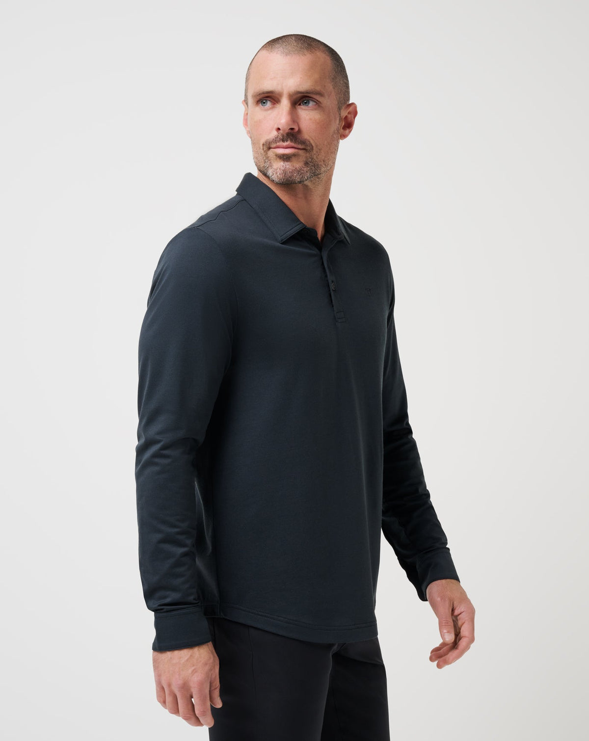 TravisMathew | Featherweight Long Sleeve Polo - Black