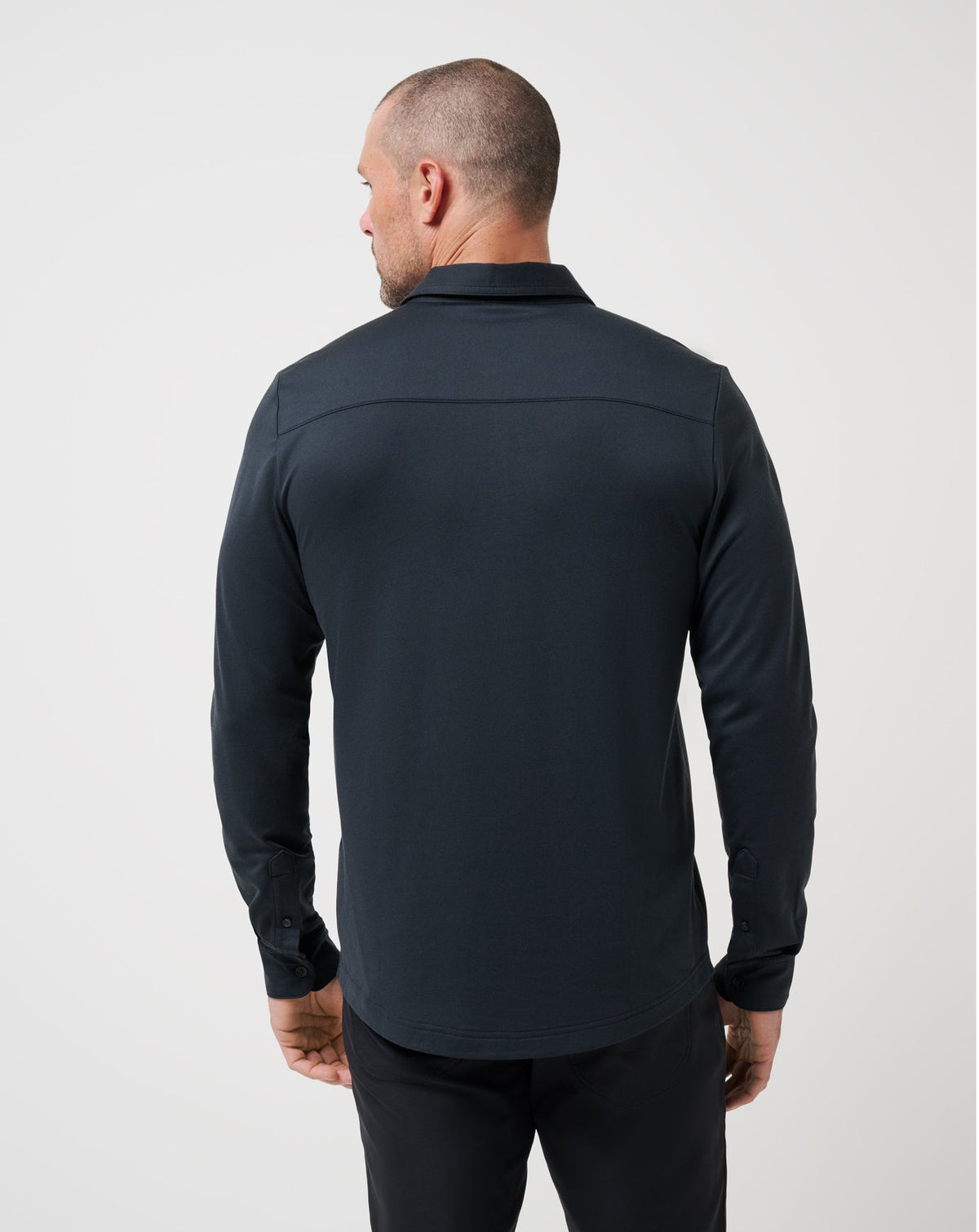 TravisMathew | Featherweight Long Sleeve Polo - Black