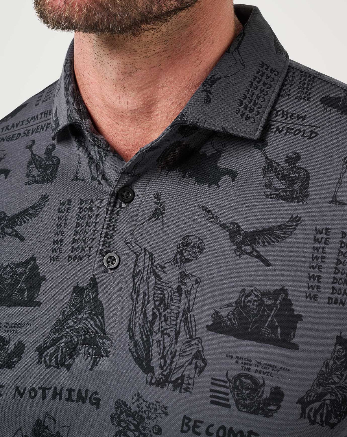 TravisMathew | Sound Check Polo - Grey/Black