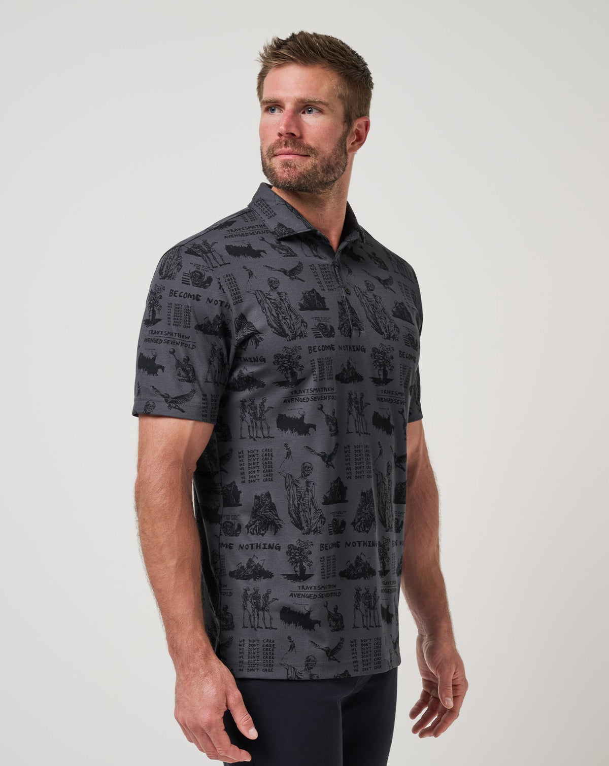 TravisMathew | Sound Check Polo - Grey/Black