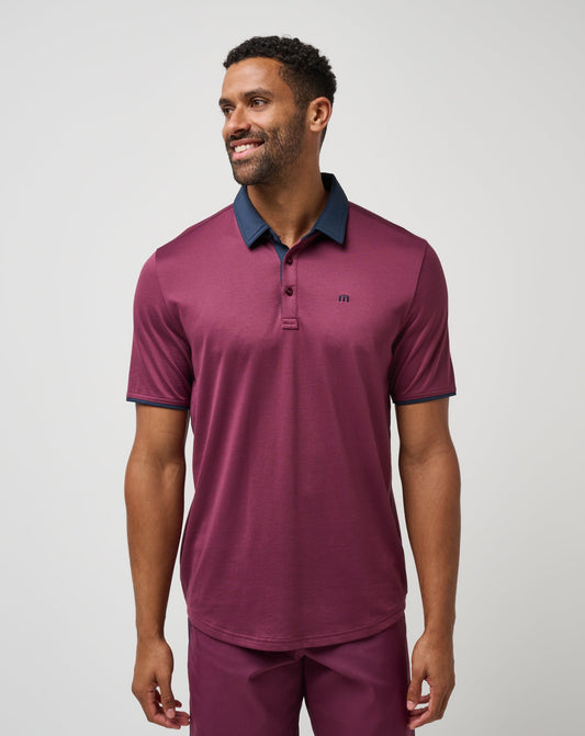 TravisMathew | Home Game Polo - Mauve Wine