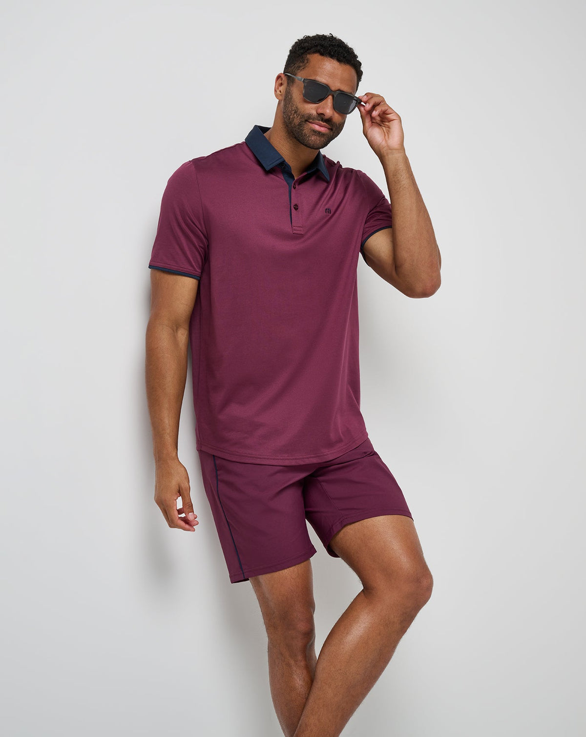 TravisMathew | Home Game Polo - Mauve Wine
