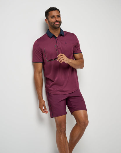 TravisMathew | Home Game Polo - Mauve Wine
