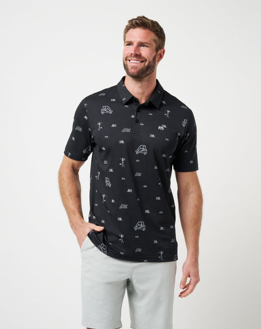 TravisMathew | Golf Sucks Polo - Black