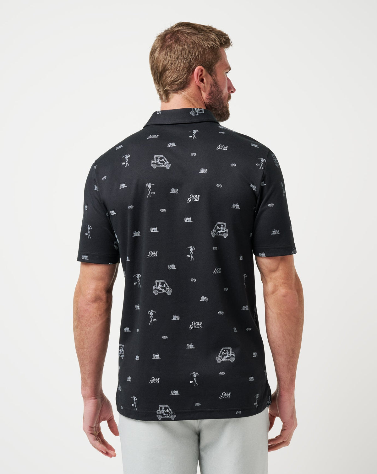TravisMathew | Golf Sucks Polo - Black