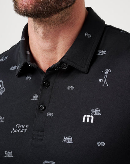 TravisMathew | Golf Sucks Polo - Black