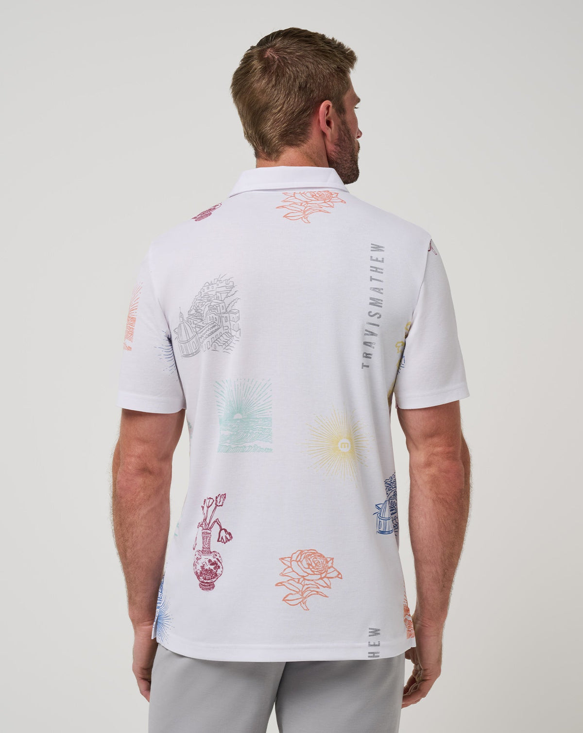 TravisMathew | Passport Polo - White