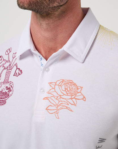 TravisMathew | Passport Polo - White