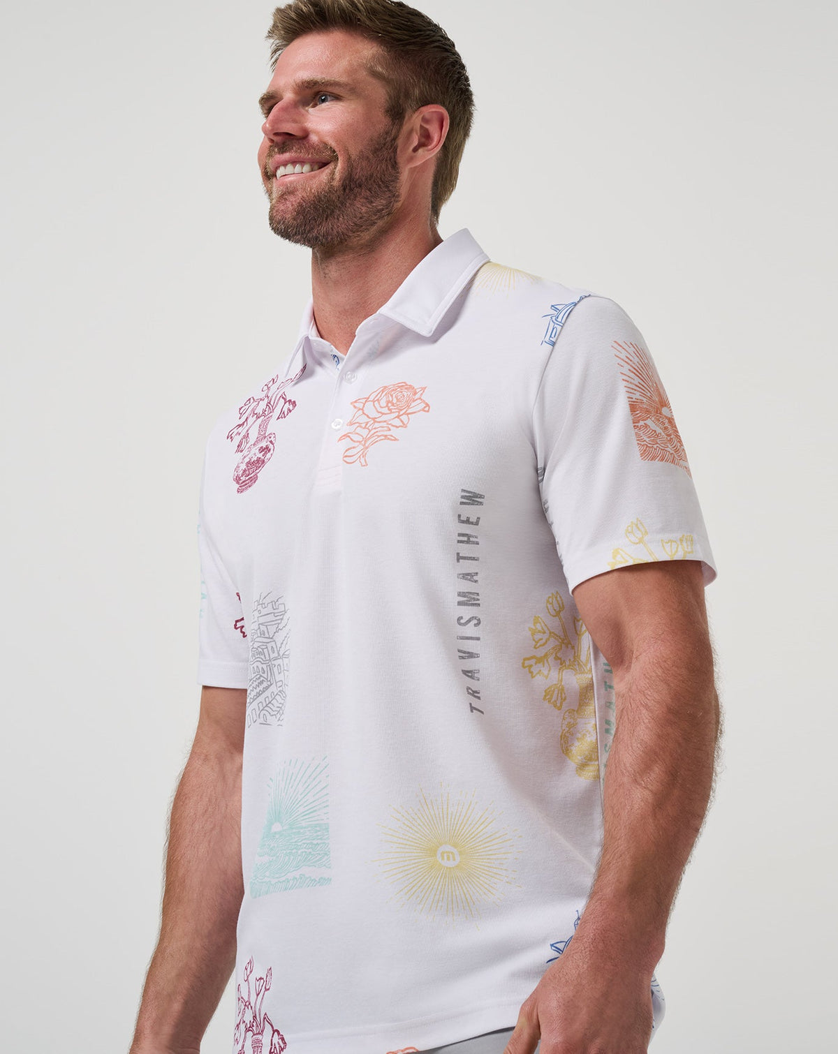 TravisMathew | Passport Polo - White