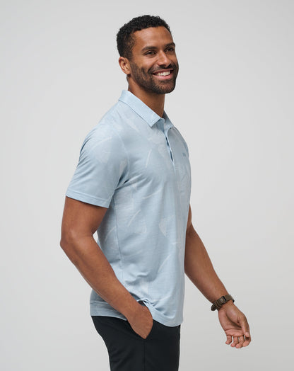 TravisMathew | Featherweight Mist Polo - Heather Dusty Blue